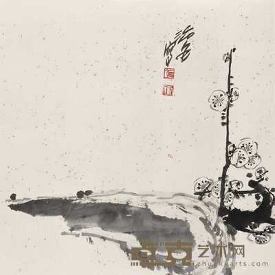 张治安 一支独秀 68×68cm